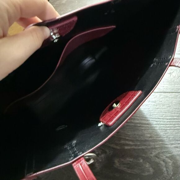 Rebecca Minkoff Red Crocodile Small Tote Bag - Picture 4 of 6